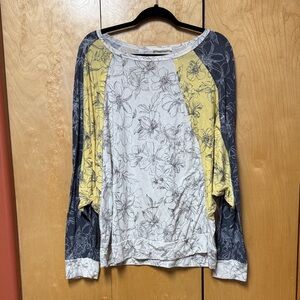 Floral dolman sleeve T-shirt